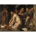 thumbnail image 3 of Jacob Jordaens 14x12 Black Modern Framed Museum Art Print Titled - Susanna and the Elders, 3 of 5