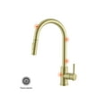 thumbnail image 3 of Elegant Kitchen & Bath FAK-306BGD Luca Single Handle Pull Down Sprayer Kitchen Faucet with Touch Sensor, Brushed Gold, 3 of 9