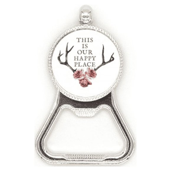 Local Happy Antler Flowers Metal Beer Bottle Cap Opener Duty Stainless Steel