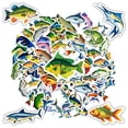thumbnail image 4 of 35pcs Colorful Fish Stickers Animal Stickers Marine Stickers for Laptops Suitcases Notebooks, 4 of 9