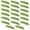 Green, variant on 20Pcs 4cm 1g Luminous Maggot Fishing Lures, Floating TPE Soft Bread Worm Bait Bulk Set for Freshwater Saltwater Bass Crappie Walleye (Green)