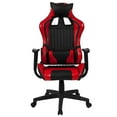 thumbnail image 3 of Cumberland Comfort Series High Back Black & Red Reclining Racing/Gaming Office Chair with Adjustable Lumbar Support, 3 of 9