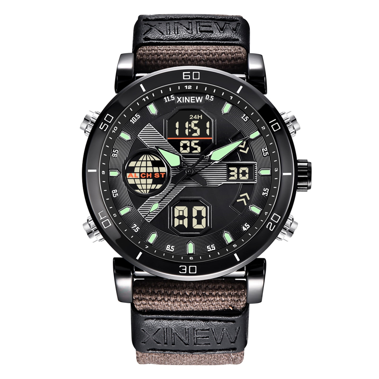 Huge Savings Watches for Men Under 100 Dollars Men Fashion Sports Watch Quartz Digital LED Casual Watches Mens Casual Watches Quality Akmoler Walmart