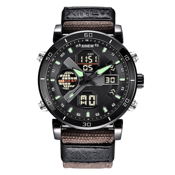 Reloj de cuarzo para hombre, relojes para hombre, reloj deportivo de moda para hombre, reloj de cuarzo digital LED, relojes casuales para hombre