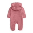 thumbnail image 4 of Elainilye Fashion Unisex Baby Clothes Newborn Boys Girls Plush Cute Bear Ears Winter Thick Warm Jumpsuit Romper, Sizes 0-3 Months, 4 of 5