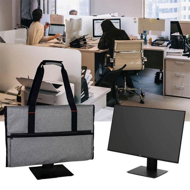 Travel Carrying Bag Compatible with Apple iMac 27" Desktop Computer, Protective Storage Case, Monitor Dust Cover Compatible with iMac 27" Display and Accessories, Gray, Patent Pending