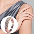 thumbnail image 3 of Anillo HUOGUO, moderno, de aleación geométrica de diamantes para mujer, 3 of 4