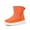 Orange, variant on LYHaoo Children's Winter Solid Color Snow Boots For Boys And Girls Non Slip Warm Boots With Wool Thickening Sizes 8.5 Black(Little Kid)