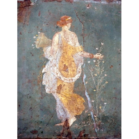Italy, Naples, Naples Museum, from Stabia, Villa of Varanus or Ariadne, Flora (Khloris) Print Wall Art By Samuel