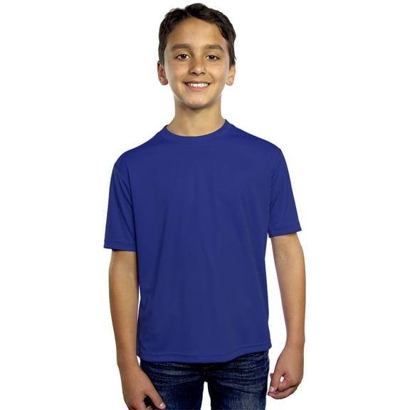 BlueGeneration Youth Solid Wicking T - Royal Extra Large Solid