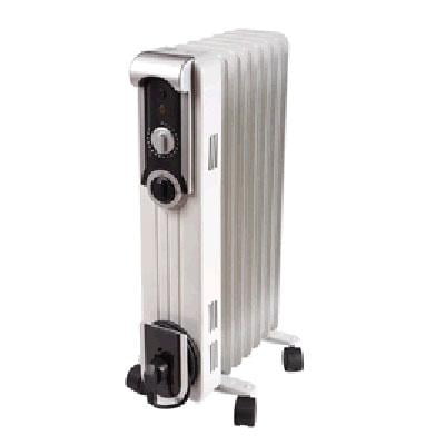 World Marketing of America SeasonsComfort 7-Fin Oil Filled Heater - Oil Filled - Electric - 1.50 kW - 3 x Heat Settings
