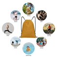 thumbnail image 6 of Daiia Gold Glitter Pattern Drawstring Backpack, Gym Bag, Lightweight Backpack, Water-Resistant Bag Travel Sports Backpack, Fitness Bag, Yoga Bag-Medium, 6 of 6