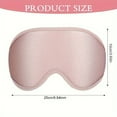 thumbnail image 2 of 3D Contoured Sleep Mask - Soft Light Blocking Eye Cover with Adjustable Strap for Napping  Travel  Night Shift  Yoga Meditation - Solid Color Sponge Eye Mask  Single Pack (Black/Gr,Grey,1pc, 2 of 7