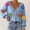 A-Blue, variant on Women's Casual Sweater Tops High V-Neck Long Sleeves Button Coat Jacket Knitted Blouse