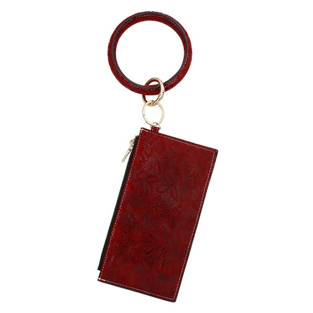 Bangcool Pochette Sac Décontracté Simple Portable Porte-Monnaie Pochette Portefeuille avec Dragonne Porte-Clés