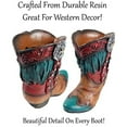 thumbnail image 5 of Urbalabs Western Cowboy Boot Vase 5.5 Inch Mini Cross Tassel Floral Pencil or Flower Vase Decorative Cowboy Boots Vases Home Office Rustic Decor Country Living Wedding Centerpiece, 5 of 7