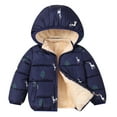 thumbnail image 4 of Actoyo Kids Boys Girls Padded Detachable Hooded Mock Puffer Jacket Winter Coat Children Outerwear, 4 of 6