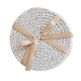 thumbnail image 2 of 4Pcs/Set Cotton Thread Coasters Handmade Braid Mat Heat Resistant Cup Pad Non-slip Placemats Water-absorbent Table Mats Kitchen Accessories, 2 of 8