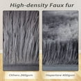 thumbnail image 4 of Fluffy Rugs for Living Room,Luxury Soft and Thick Fluffy Area Rug Modern Shag Rugs for Bedroom Living Room,Faux Shag Rug Home Decor Nursery Area Rug Carpets for Bedroom Dark grey 4' x 6', 4 of 7