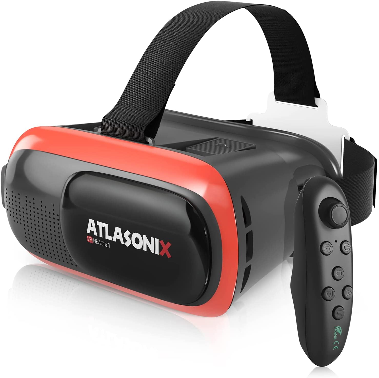 Atlasonix VR Headset with Remote Control Virtual Reality Goggles for