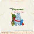thumbnail image 4 of Inktastic I Want a Hippopotamus for Christmas Girls Toddler Dress, 4 of 5