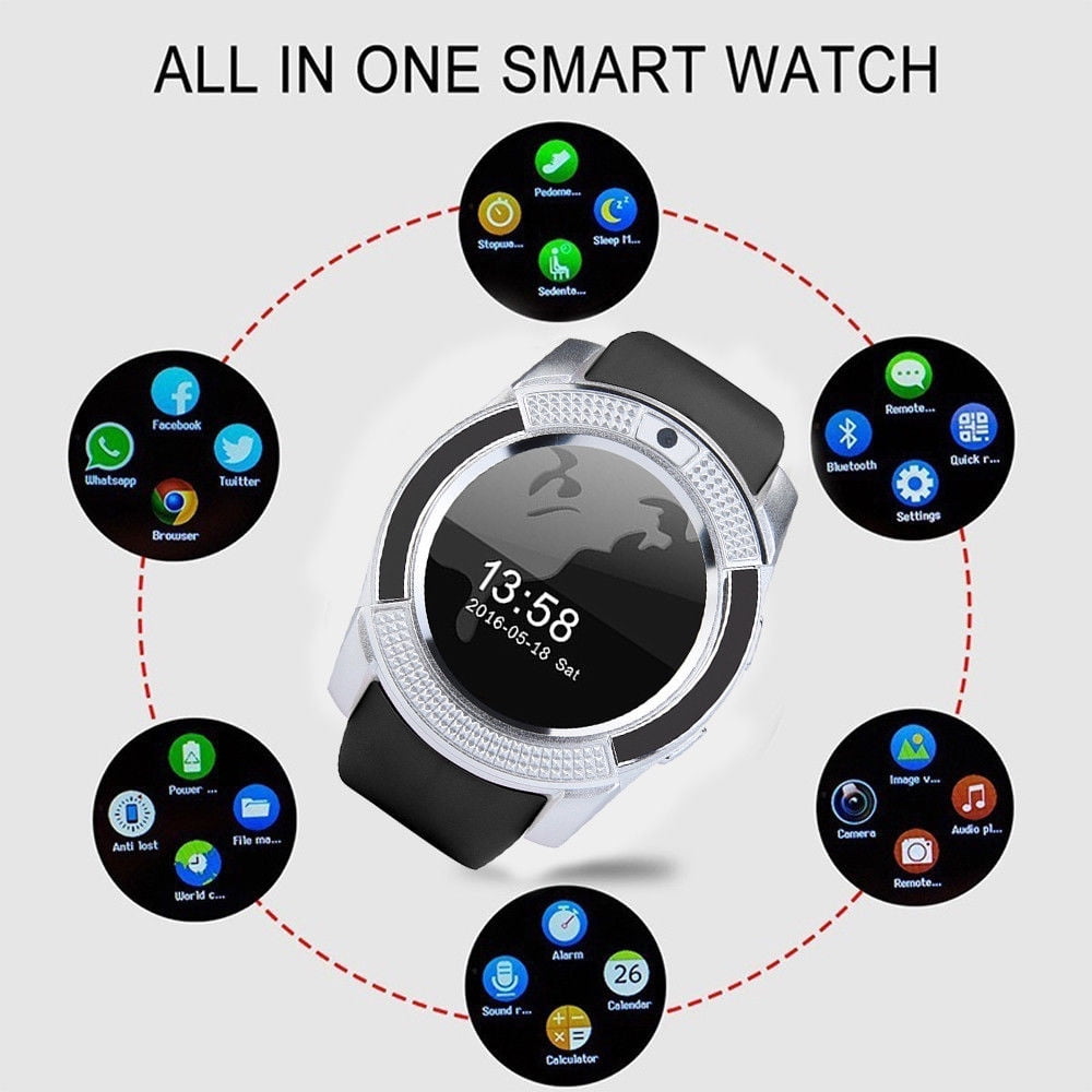 v8 bluetooth smart watch app
