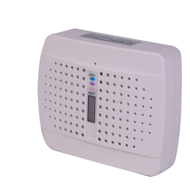 Deshumidificador de aire eléctrico recargable - Absorbedor de humedad con cristales de gel - Contra la humedad y el moho - Para armarios, roperos, despensas, oficinas o espacios pequeños