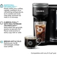 thumbnail image 4 of Restored Keurig KBCK87BK K-Brew+Chill Single-Serve Coffee Maker, MultiStream and QuickChill Technology, 70oz. Removable Reservoir, Black (Refurbished), 4 of 7