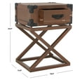 thumbnail image 5 of SAFAVIEH Dunstan Accent Table With Storage Drawer Washed Nat Pine, 5 of 7