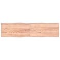 thumbnail image 1 of vidaXL Table Top Light Brown 200x50x(2-4)cm Treated Solid Wood Live Edge, 1 of 7