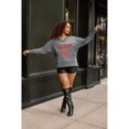 thumbnail image 5 of Women's Gameday Couture  Gray Houston Cougars French Terry V-Neck Pullover Sweatshirt, 5 of 6