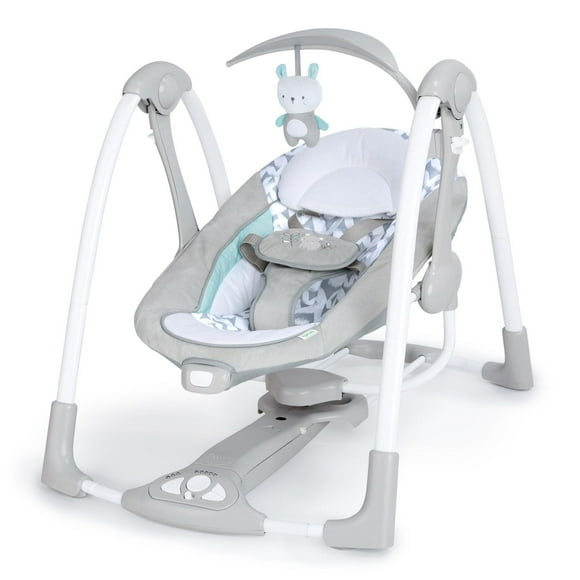 Balançoire Portable ConvertMe Swing-2-Seat d'Ingenuity - Raylan, Groupe d'Âge 0 - 9 Mois; de 3 à 9 kg