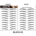thumbnail image 1 of 6d Eyebrow Tattoo Sticker Waterproof Lasting Makeup Water-based Brown Black Eye Brow Stickers Cosmetics, 1 of 1