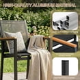 thumbnail image 5 of LIFERUN 42 in Propane Fire Pit Table with 4 Stackable Aluminum Dining Chairs– 50,000 BTU Round Fire Pit with Lid, Converts to Patio Coffee Table, for Poolside, Balcony, Terrace (Grey), 5 of 11