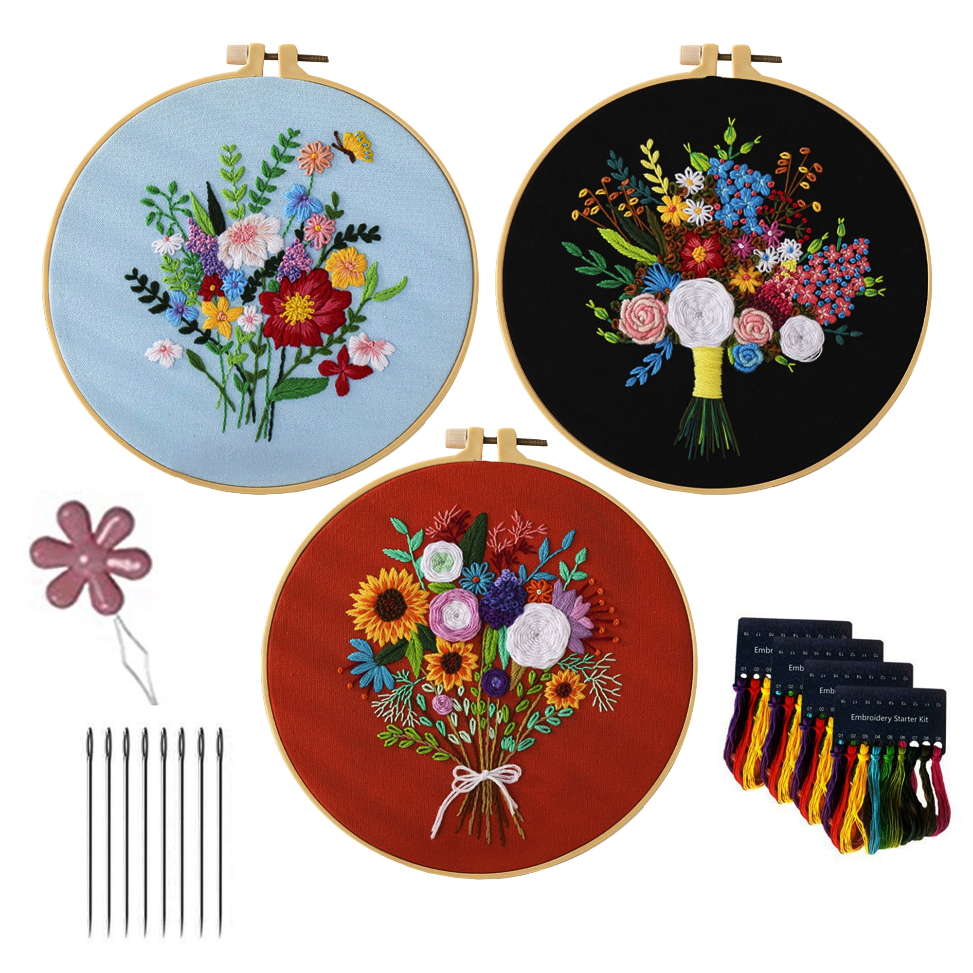 Play Create Do flower embroidery kit