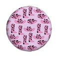 thumbnail image 3 of Rv Spare Tire Cover 16 inch - western cow pink cowboy boots hat Tire Covers for Trailers, Adjustable Camper Spare Tire Cover, 3 of 7