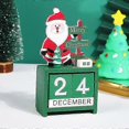 thumbnail image 1 of 24 Days Christmas Countdown Calendar Wooden Calendar Ornaments Mas Advent Calendar Snowman Elk Christmas Decoration Navidad Noel, 1 of 5