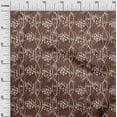 thumbnail image 3 of oneOone Georgette Viscose Brown Fabric Florals Sewing Craft Projects Fabric Prints By Yard 42 Inch Wide, 3 of 4