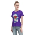 thumbnail image 4 of T-Shirt Basique à Manches Courtes pour Femmes Doraemon, 4 of 6