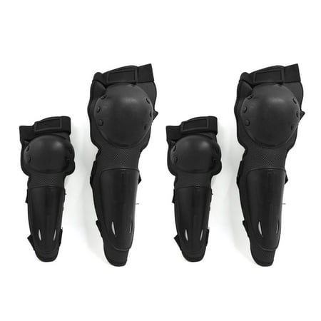 Unique Bargains 4pcs Adult Elbow Knee Protector Armor Guard Pads Kit for Motorcycle Racing