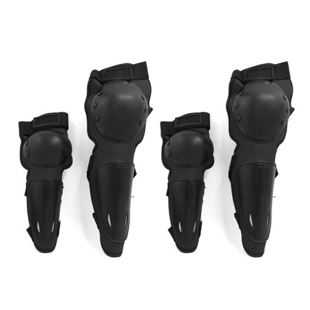 - Father' s Day Gift l Unique Bargains 4pcs Adult Elbow Knee Protector Armor Guard Pads Kit for Motorcycle Racing Bike