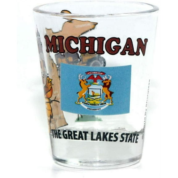 Michigan The Great Lakes State All-American Collection Shot Glass