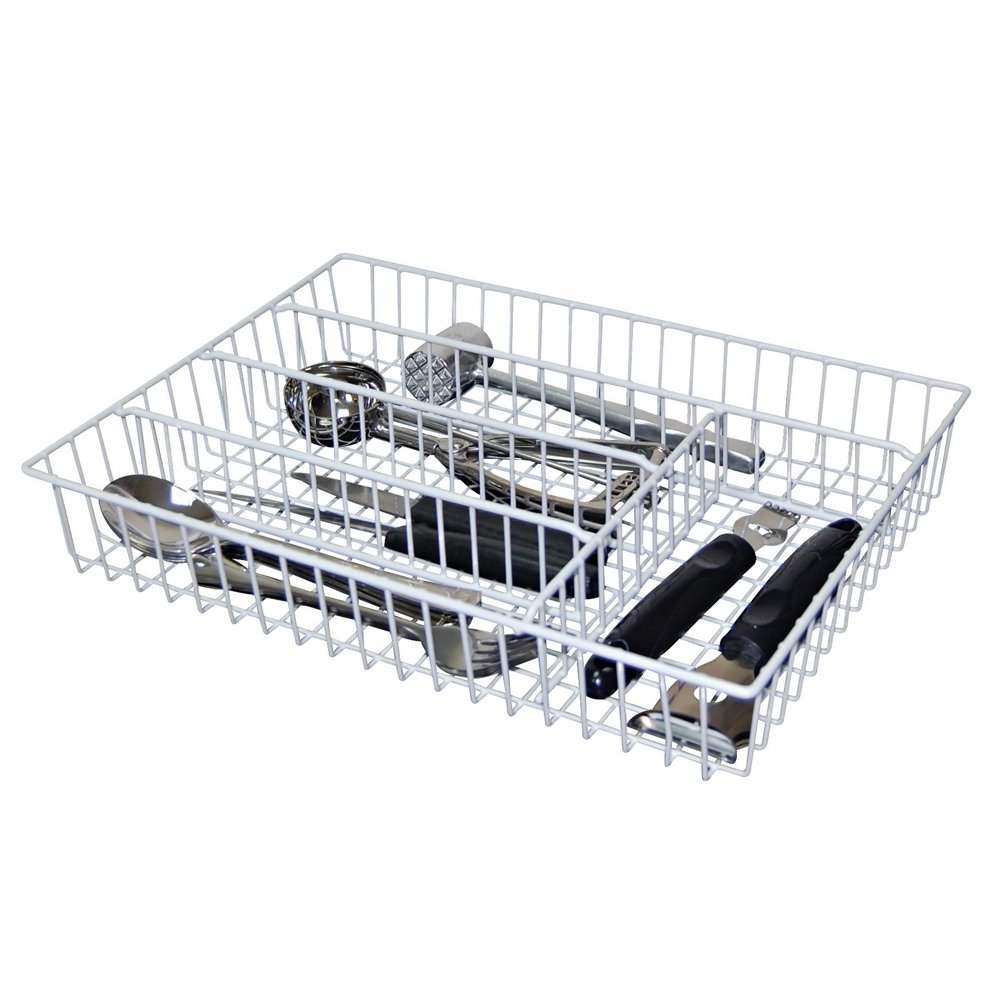 Real Home Flatware Organizer 5Section White