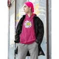 thumbnail image 2 of Daisy Hand Drawn Doodle Hoodie Women -Image by Shutterstock, Female 5X-Large, 2 of 4
