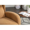 thumbnail image 5 of MAYEERTY Teddy Fabric Rocking Chair, with Packet Wood Legs, Khaki, 5 of 6
