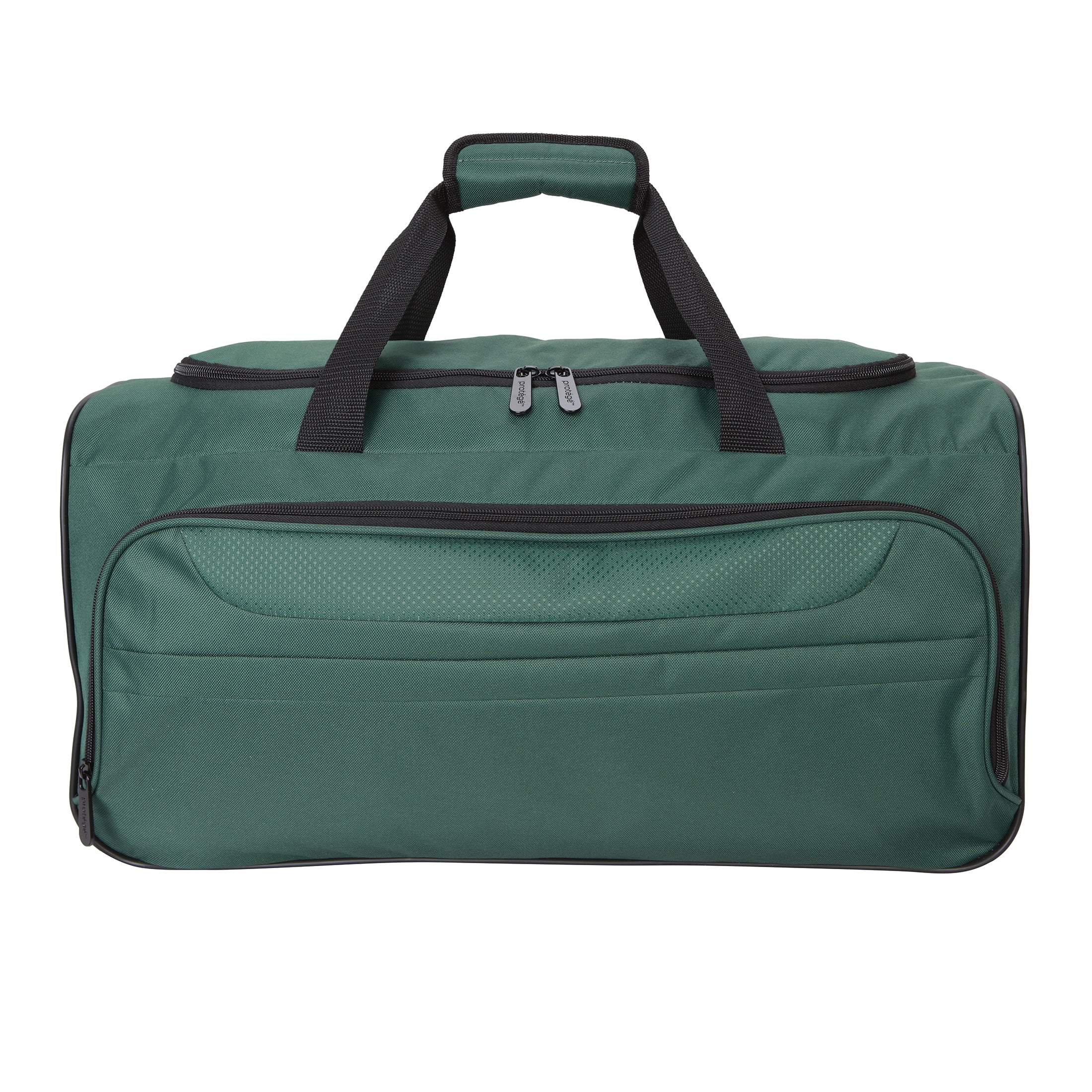 Protege 3-Piece Softside Luggage Travel Set, Includes Medium Checked Luggage, Carry On Duffel and Boarding Tote, Green