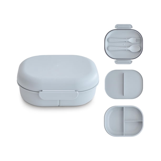 Lonchera Infantil Bento mushie con 3 Compartimentos y Utensilios