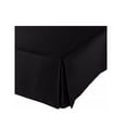thumbnail image 2 of The Great American Store- 600 TC 100% Natural Cotton, Pleated Style Bed Skirt with 25 Inch Drop (Twin XXL Size, Solid Black) -Easy Fit Dust Ruffle, Covers Bed Legs & Frame, 2 of 2