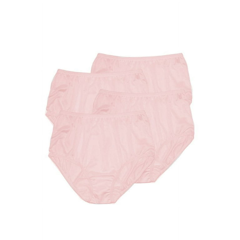 Vintage Nylon Brief Panties For Little Girls 3 pc pack Size 4 Asstd colors