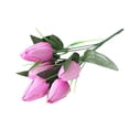 thumbnail image 2 of Washranp Artificial Tulip Flower,UV Resistant 6-Heads Faux Silk Cloth Bouquet with Stems Wedding Home Decoration, 2 of 4